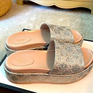 Gucci Angelina Slides/ Platform Sandals